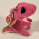 2017 TY Beanie Boos Darla Dragon Pink 4" Clip On Stuffed Plush Toy New with Tag