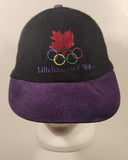 Lillehammer '94 Winter Olympic Games Adjustable Leather Strap Trucker Cap Hat