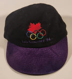Lillehammer '94 Winter Olympic Games Adjustable Leather Strap Trucker Cap Hat