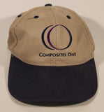 Composites One Beige and Black Snapback Trucker Cap Hat