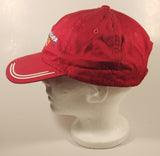 Budweiser Racing Proud Sponsor Bud Red Adjustable Velcro Strap Trucker Cap Hat