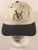 Yupoong V Cream and Black Adjustable Strap Trucker Cap Hat