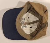 DIAB Tan and Dark Blue Adjustable Strap Trucker Cap Hat