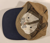 DIAB Tan and Dark Blue Adjustable Strap Trucker Cap Hat