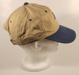 DIAB Tan and Dark Blue Adjustable Strap Trucker Cap Hat
