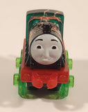 2014 Thomas & Friends Minis #3 Henry Flaming Lightning Bolt Pattern Green 2" Long Plastic Die Cast Toy Vehicle CGM30