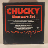 2004 Silver Buffalo Universal Studios Child's Play Chucky 1.5 Fl. Oz. Tall Shooter Shot Glass Set of 4 New in Box