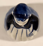 Vintage E.H. Delft Blue Dutch Girl 2 3/8" Miniature Bell Ornament