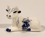 Delft Blue Cow 3" Porcelain Salt or Pepper Shaker (SINGLE)