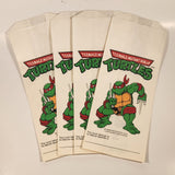 1990 Mirage Studios TMNT Teenage Mutant Ninja Turtles Raphael Paper Lunch Bag Set of 4