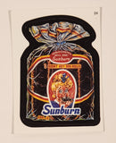 2006 Topps Wacky Packages Series 3 #24 Sunburn Burnt Hot Dog Rolls Sticker Trading Card