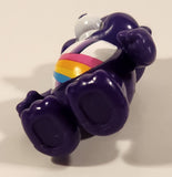 JP Just Play TCFC The Care Bears Rainbow Heart Bear Dark Purple 3" Toy Figure