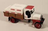 1993 ERTL Lennox 1925 Kenworth Crate Truck Red and White 1/25 Scale Die Cast Toy Car Vehicle Coin Bank New in Box