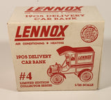 1989 ERTL Lennox Air Conditioning and Heating 1905 Ford's First Delivery Car Red and White 1/25 Scale Die Cast Toy Car Vehicle Coin Bank New in Box