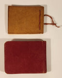 Antique 1930s 1940s Vancouver Aboriginal Autograph Book and Red Leather Covered Autograph Book Set of 2