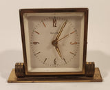 Vintage Wales Wind Up Brass Desk Clock Made in Western Germany