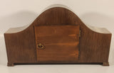 Vintage Weimar Wood Cased Mantle Clock with key Made in Germany