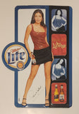 Rare 2000 Miller Brewing Miller Lite A True Pilsner Beer Orgullo Latino Patricia Manterola 17 1/2" x 24 1/2" Embossed Metal Advertising Sign