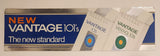 Rare Vintage Vantage 101's and Menthol 101's 11 1/2" x 40" Cardboard Advertising Sign