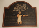 R.S.M. Cole's Gymnasium Gentleman 3D Wood Wall Plaque