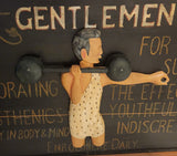R.S.M. Cole's Gymnasium Gentleman 3D Wood Wall Plaque