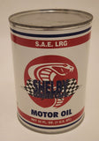 Rare Shelby Corner Cafe Motor Oil Can with Large T-Shirt Inside Never Opened