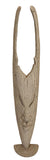 African Tribal Style 42" Floor Standing Carved Wood Mask Sculpture