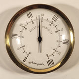 Vintage Airguide Relative Humidity Hygrometer Brass Metal Cased Weather Gauge Instrumentation