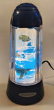 1994 Rabbit Tanaka Sea Turtle Aquarium Rotating Lighted Motion Lamp 14" Tall By Artist Jeffrey Michael Wilkie