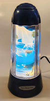 1994 Rabbit Tanaka Sea Turtle Aquarium Rotating Lighted Motion Lamp 14" Tall By Artist Jeffrey Michael Wilkie