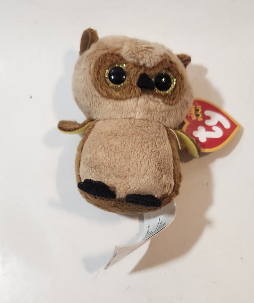 2021 McDonald's Ty Teenie Beanie Boos North America Sammy The Owl 3 1/2" Tall Stuffed Plush Toy Figure with Tags