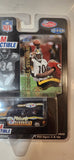 1999 Fleer Skybox White Rose Collectibles NFL Pittsburgh Steelers GMC Yukon Black Die Cast Toy Car Vehicle and Kordell Stewart Trading Card New in Package