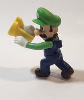 2022 McDonald's Nintendo Luigi with Flashlight 3" Tall Plastic Toy Figure