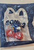 2022 McDonald's Sonic The Hedgehog 2 Movie Sonic 2 1/4" Tall Plastic Toy Figure New in Package