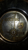 Vintage San Francisco Chokin Plate in Black 24KT Gold - Treasure Valley Antiques & Collectibles