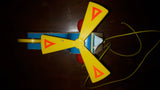 1970 Fisher Price Mini Copter Helicopter Wood Pull Toy - Treasure Valley Antiques & Collectibles