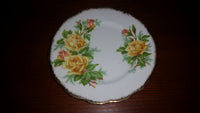 1950s Royal Albert "Tea Rose" Yellow Bone China Salad Plate - Treasure Valley Antiques & Collectibles