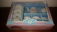 Vintage 1950s-60s Kahla German Democratic Republic Children's Porcelain Tea Set In Box - Treasure Valley Antiques & Collectibles