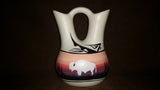 Vintage Navajo Wedding Vase Gift Buffalo Mountain Valley Signed Enbik Dineh - Treasure Valley Antiques & Collectibles