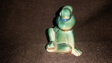 Small Decorative Sitting Relaxing Frog Ornament Ceramic - Treasure Valley Antiques & Collectibles