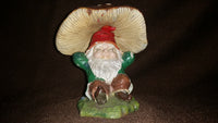 Vintage Dwarphy Products Gnome Under Mushroom - Treasure Valley Antiques & Collectibles