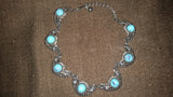 Vintage 1970s Silver Tone Faux Turqouise Sarah Coventry Necklace - Treasure Valley Antiques & Collectibles