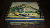 Vintage 1940s Gray and Dunn Biscuits Tin Cookie Tin Depicting Scottish Castles - Treasure Valley Antiques & Collectibles