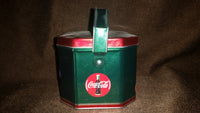 Collectible 2002 Santa Holiday Joy Zellers Coca Cola Coke Tin Box with Handles - Treasure Valley Antiques & Collectibles