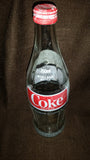 Vintage Late 70s Early 80s 750 mL Glass Coke Coca-Cola Bottle English French with Cap - Treasure Valley Antiques & Collectibles