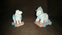 Cherished Teddies Sheep/Donkey Pull-Toy Nativity Figurines 1993 #912867 In Box - Treasure Valley Antiques & Collectibles