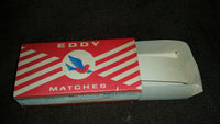 Vintage 1960-70s Eddy Redbird Matches Cardboard Advertising Empty Box Center Logo - Treasure Valley Antiques & Collectibles