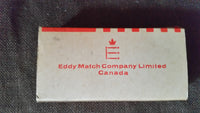 Vintage 1960-70s Eddy Redbird Matches Cardboard Advertising Empty Box Left Logo 5 Written - Treasure Valley Antiques & Collectibles