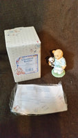 Cherished Teddies Boy Holding Panda Figurine 1996 #202347 In Box w/ Certificate - Treasure Valley Antiques & Collectibles