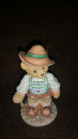 Cherished Teddies Boy With Back Pack Figurine Germany "Our Friendship Know No Boundaries" - Treasure Valley Antiques & Collectibles